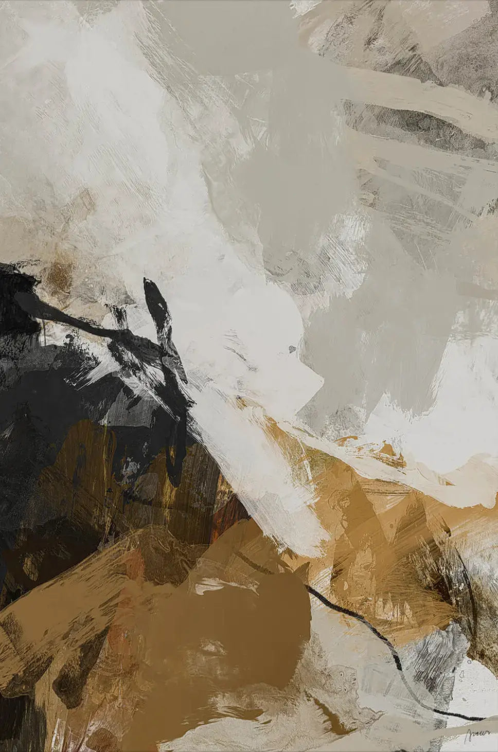 Abstract Neutral Mountain