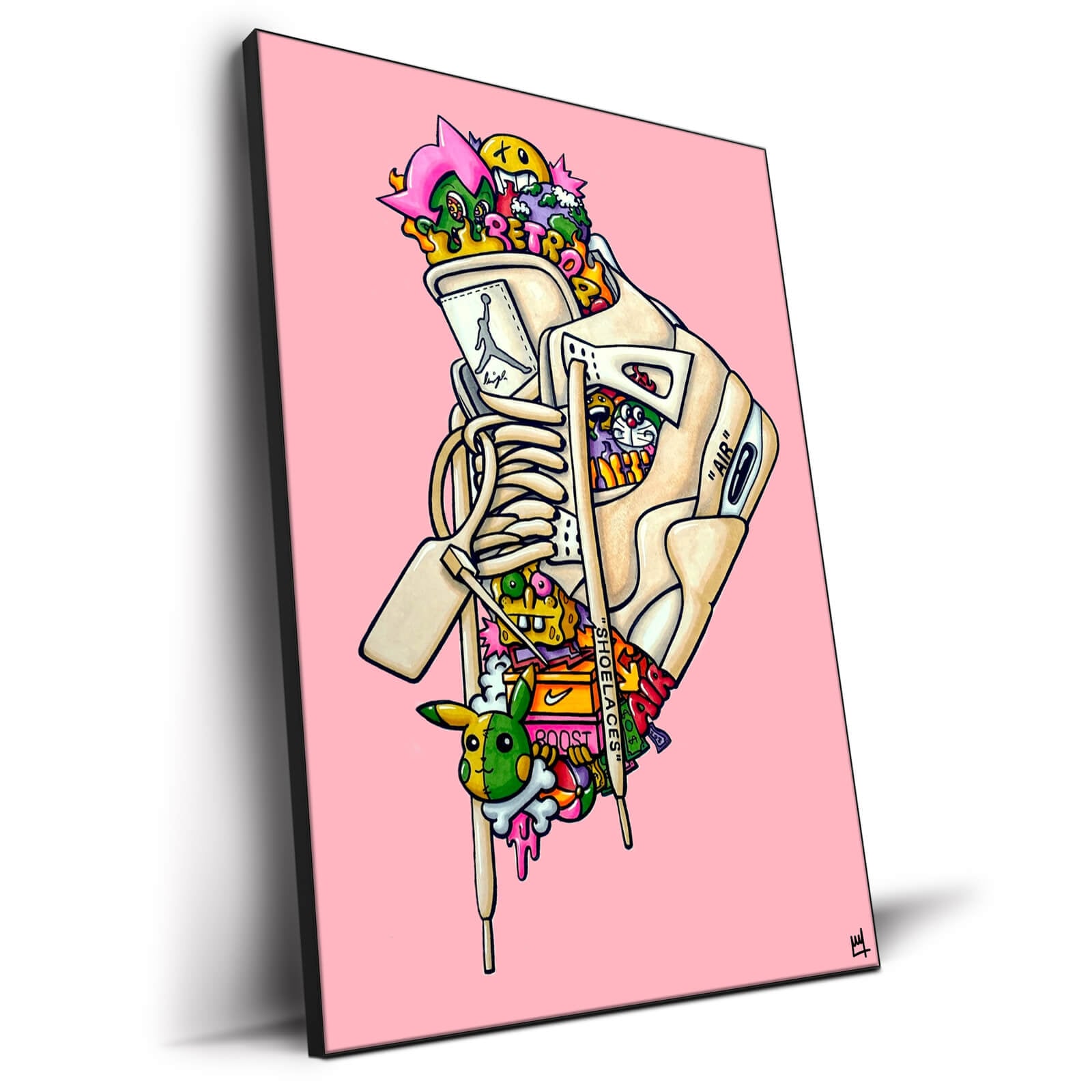 Pink Air Jordan Wall Art | BIG Wall Décor