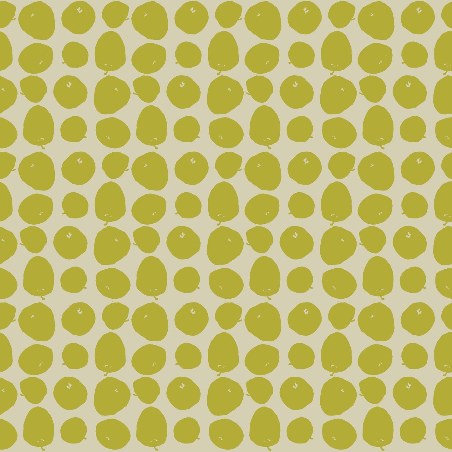 Pattern of lime green dots on a soft green background
