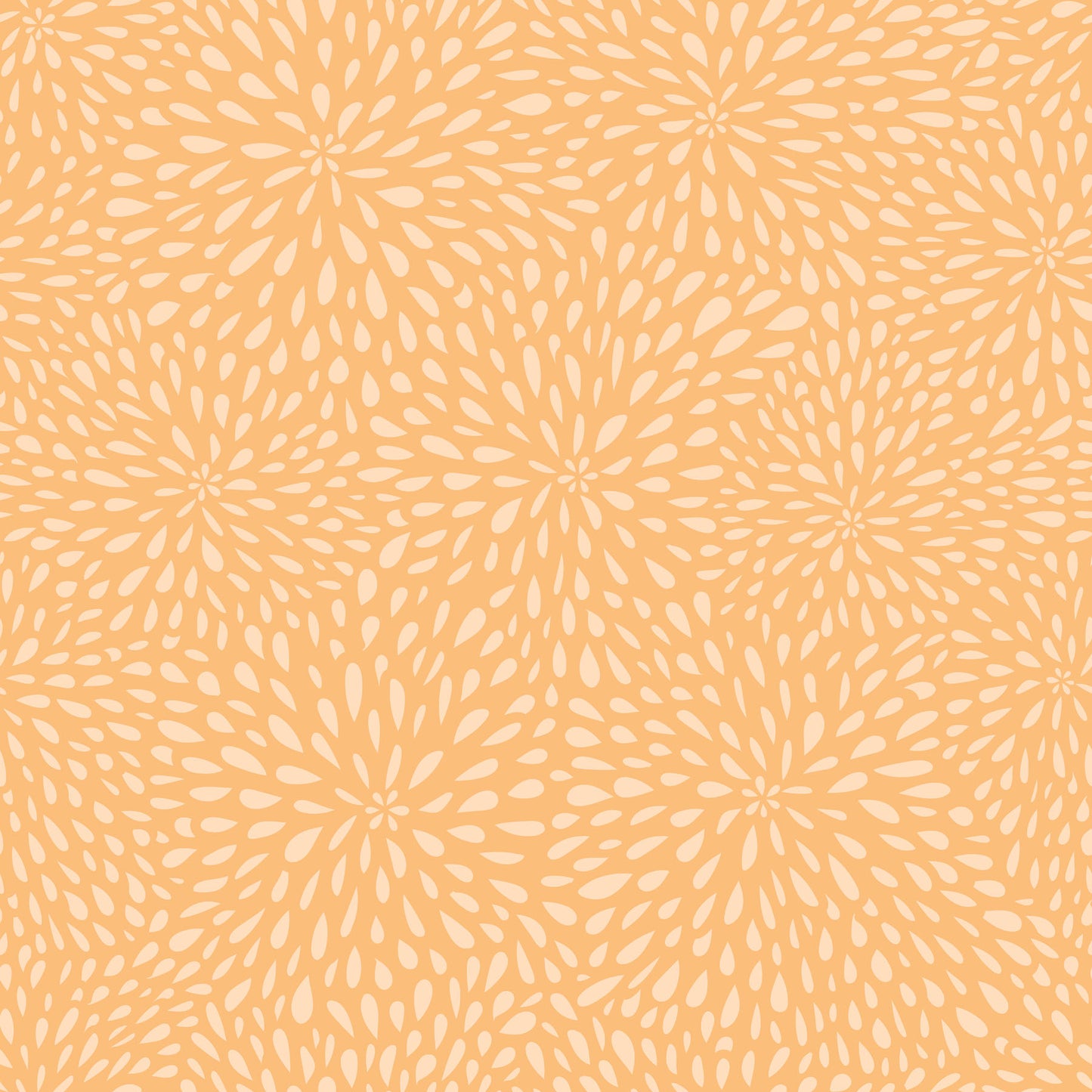 Pattern of white leaves on a peach background