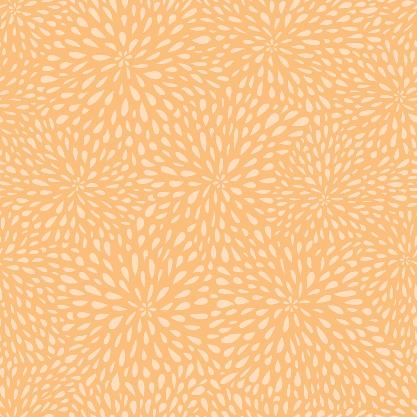 Pattern of white leaves on a peach background