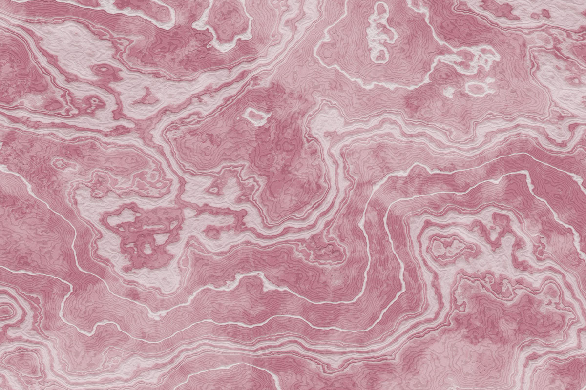 Pink and white burl wood wall mural.