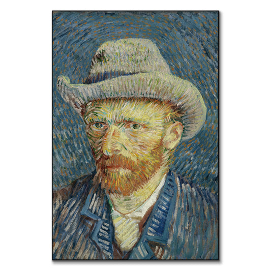 Self Portrait with Grey Felt Hat