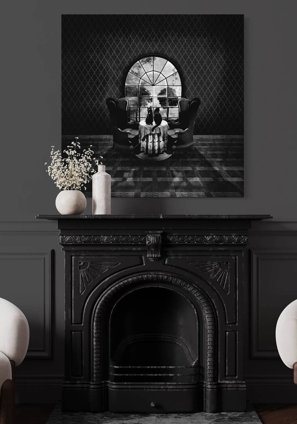 Vintage Room Skull