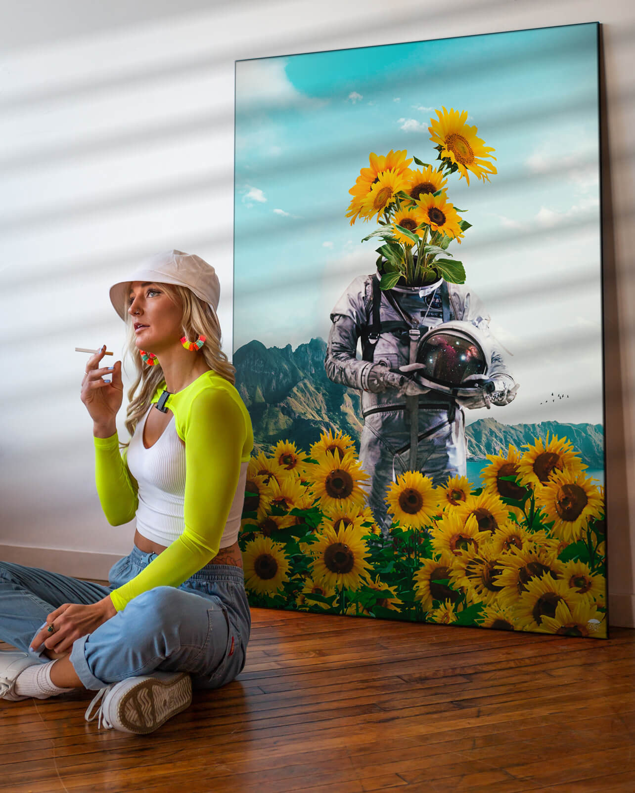 Sunflower Astronaut