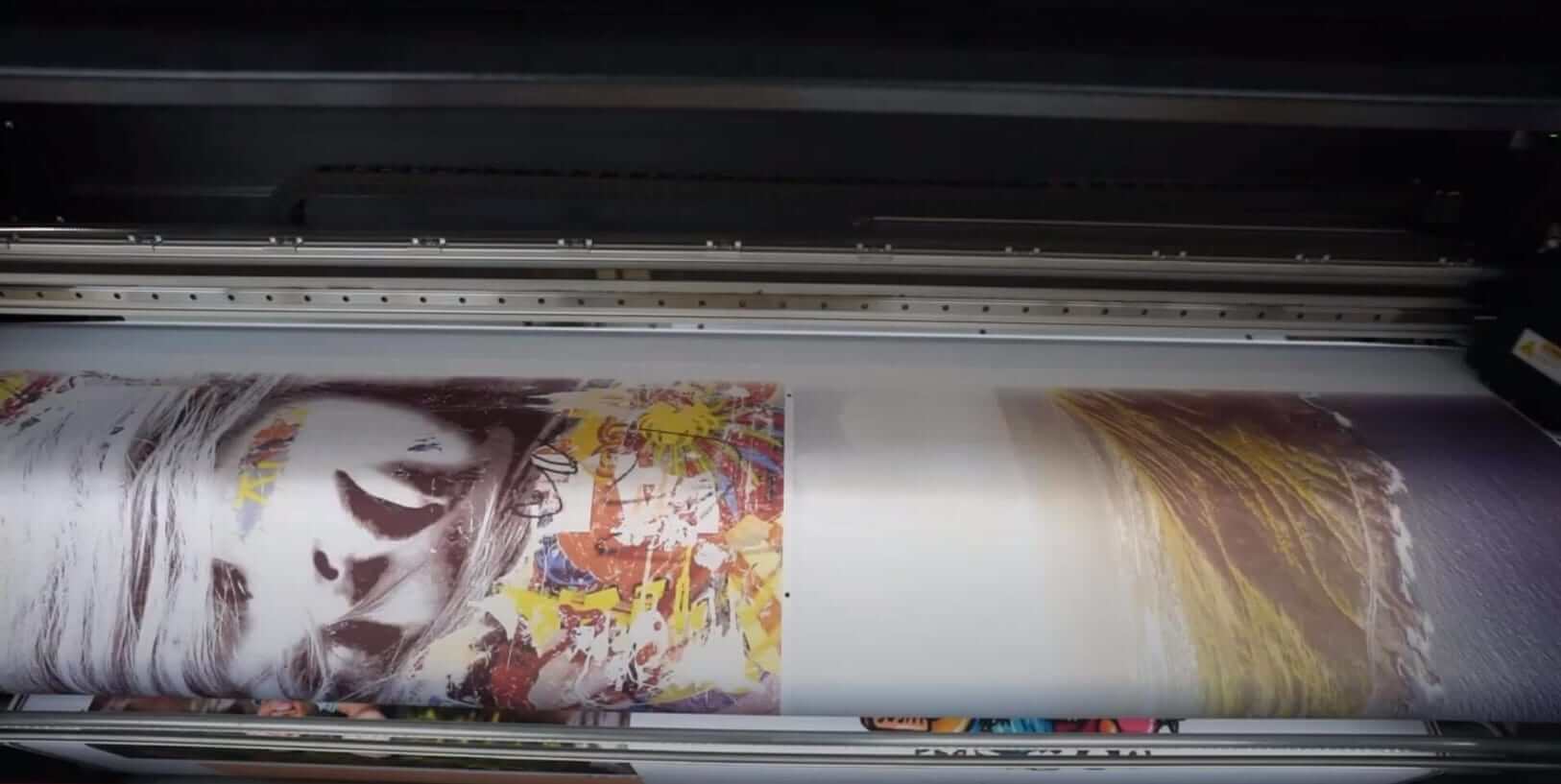 Large-wall-art-print-being-printed A Large wall art print being printed