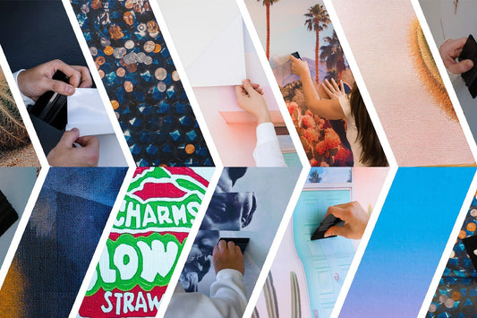 How To Guide for Applying Large Stickablez Peel and Stick Canvas Art
