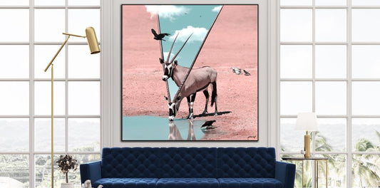 Large Oryx African Animal Wildlife Surreal Photography by Julien Tabet