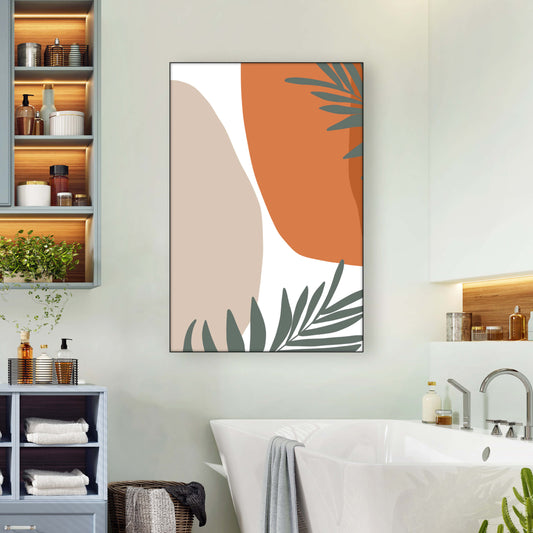 Large Tropical Print for Bathroom