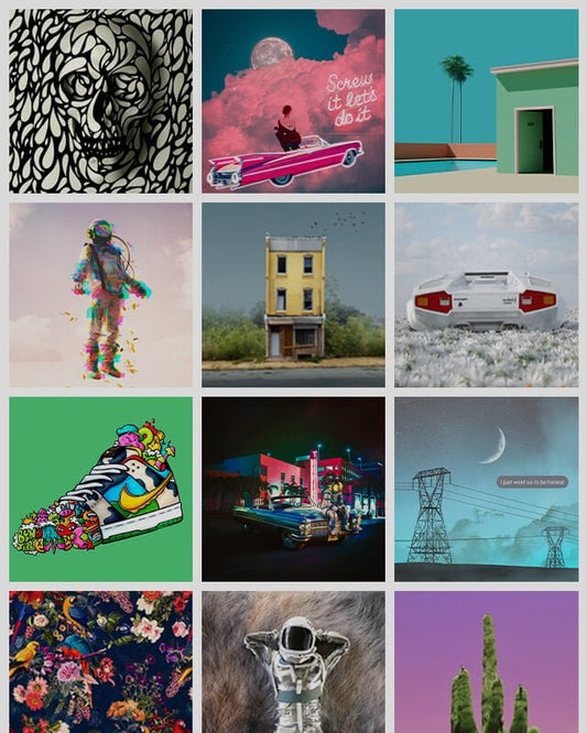 artwork social print media Instagram technology decor wall artists