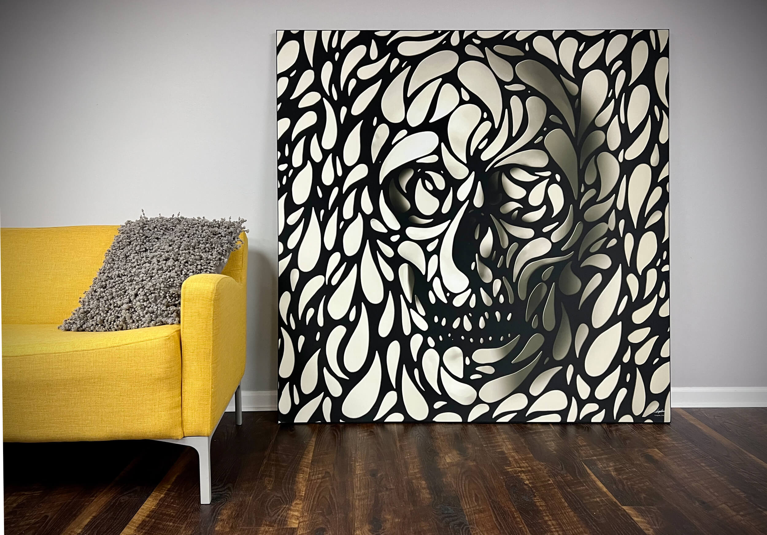 art prints huge living bedroom weird skull skeleton