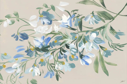 Blue White Floral