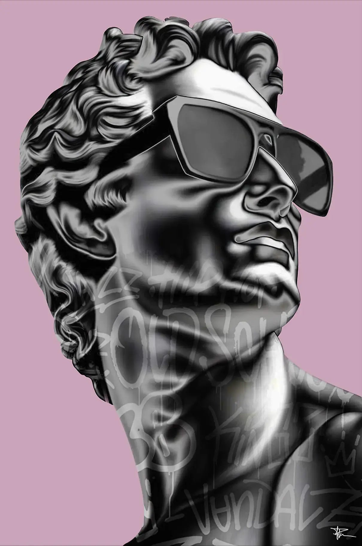 Chrome Statue of David