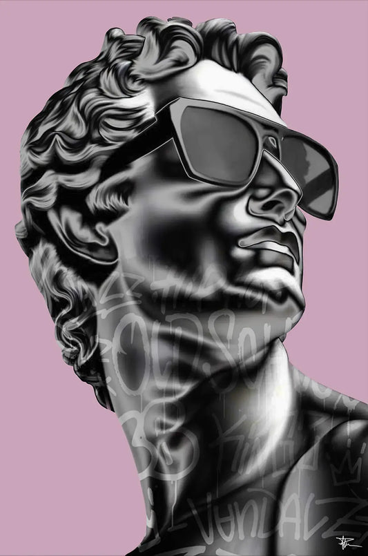 Chrome Statue of David