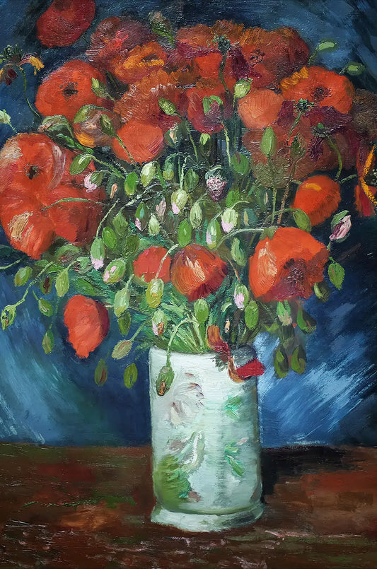 Vase with Poppies