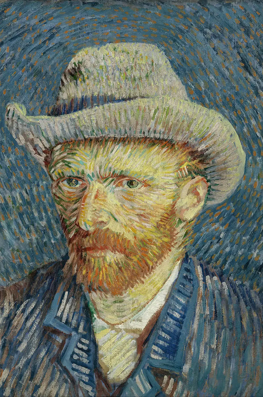 Self Portrait with Grey Felt Hat
