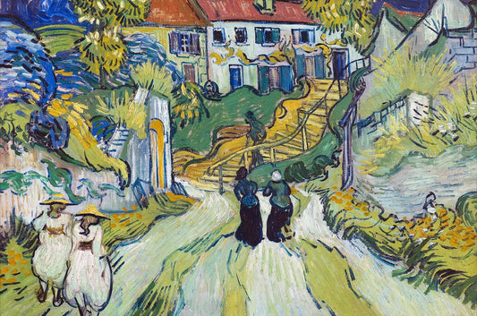Village Street and Steps in Auvers