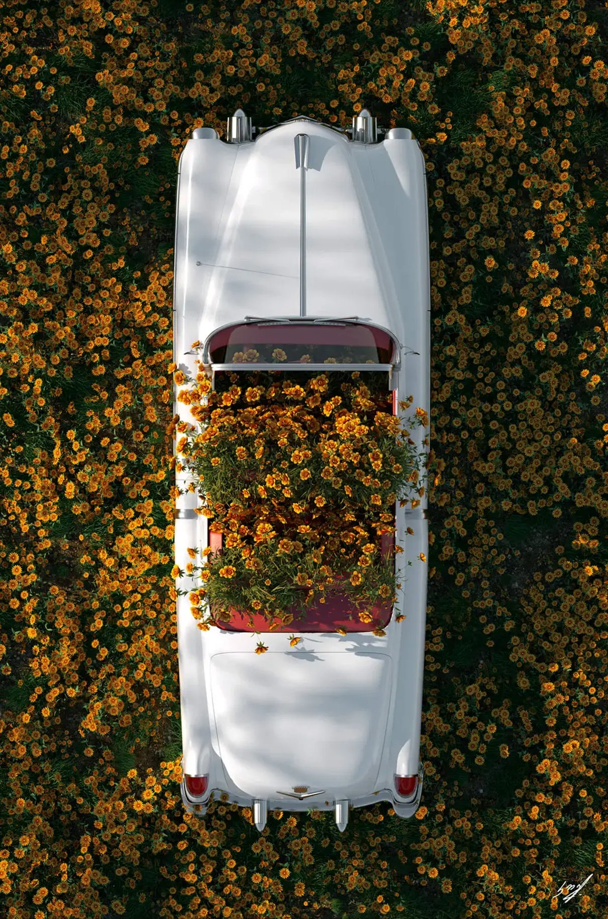 Cadillac in Flowers