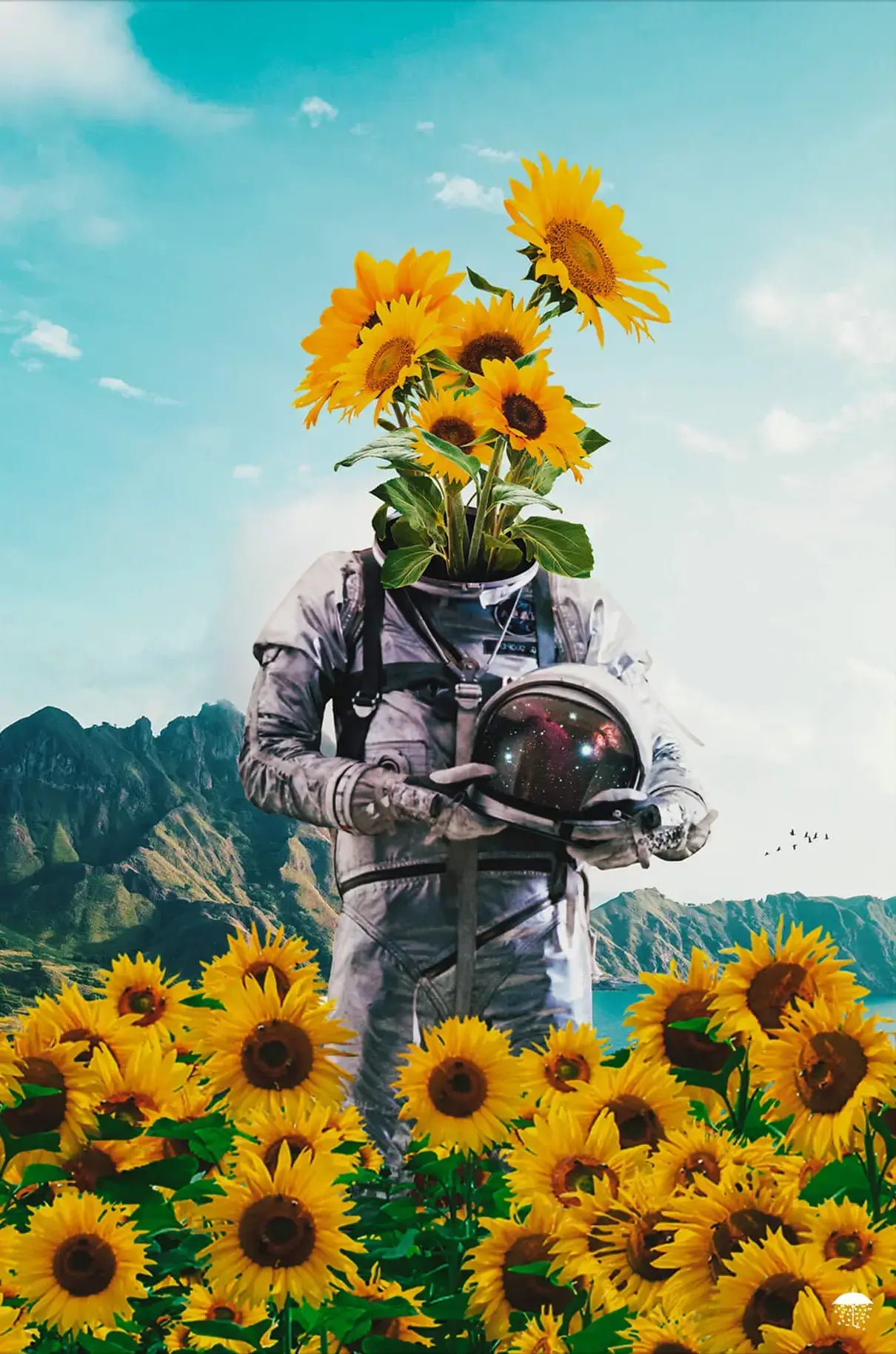 Sunflower Astronaut