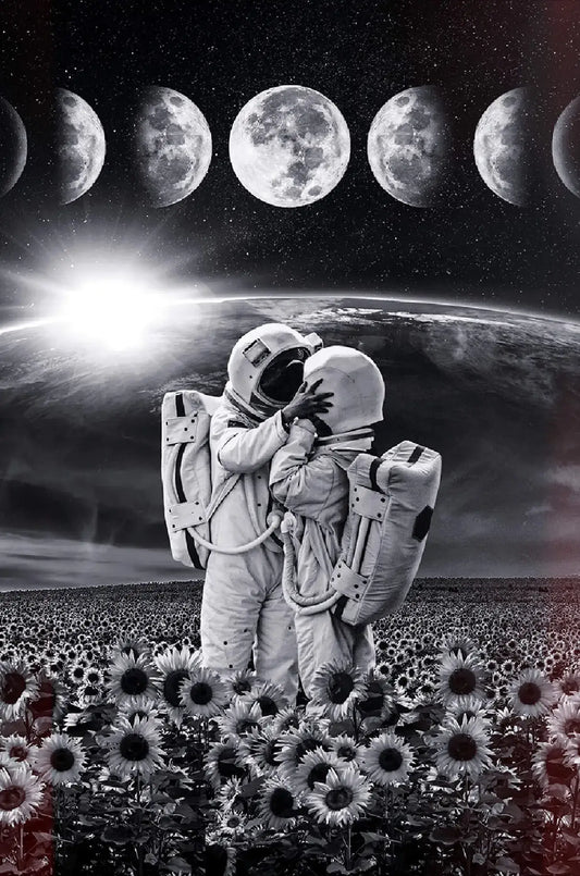 Pareja Astro Quitando Casco