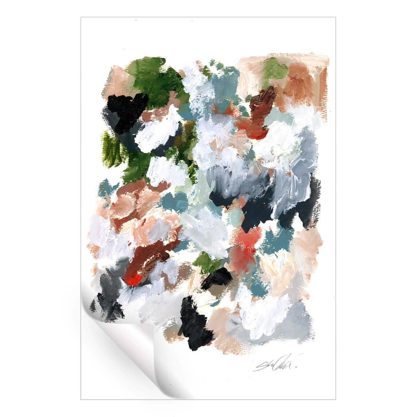Abstract Garden Flowers