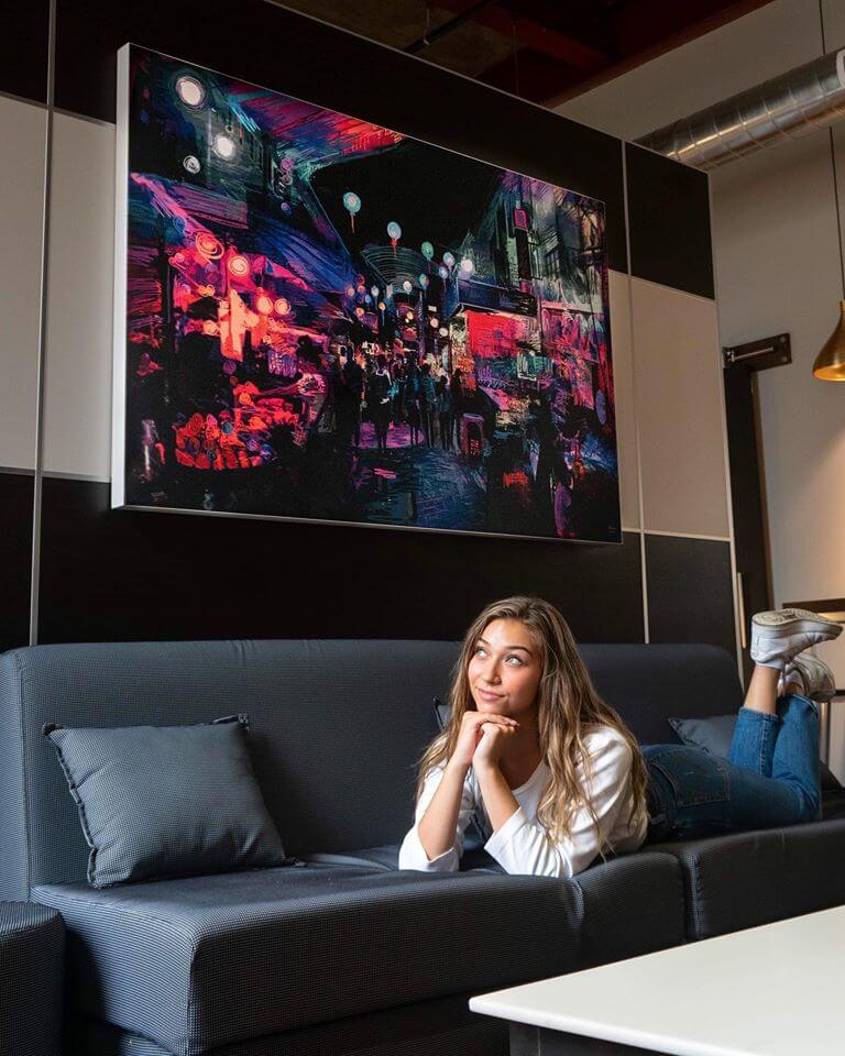 Big Colorful Abstract Wall Art Huge Decor Prints