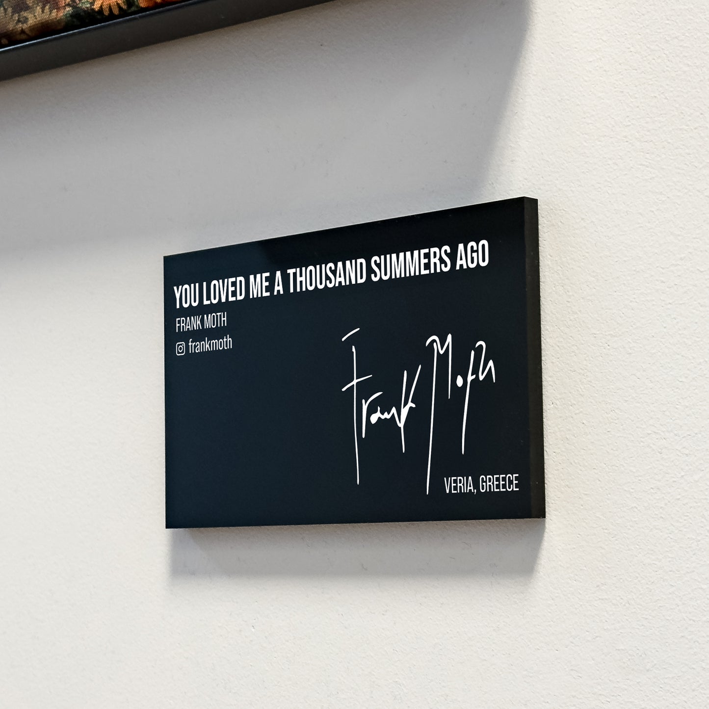 Artist Plaque