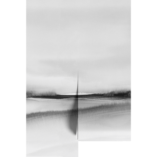 Black and White Water Color Wall Mural