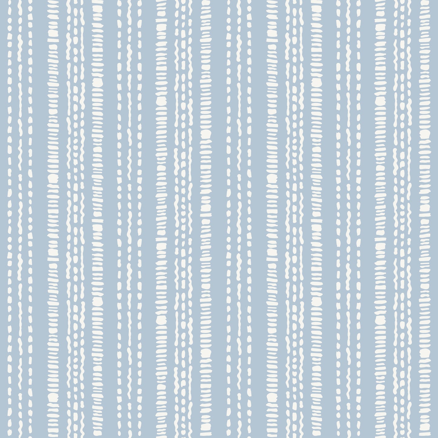 Textured blue and white dotted stripe wallpaper pattern.