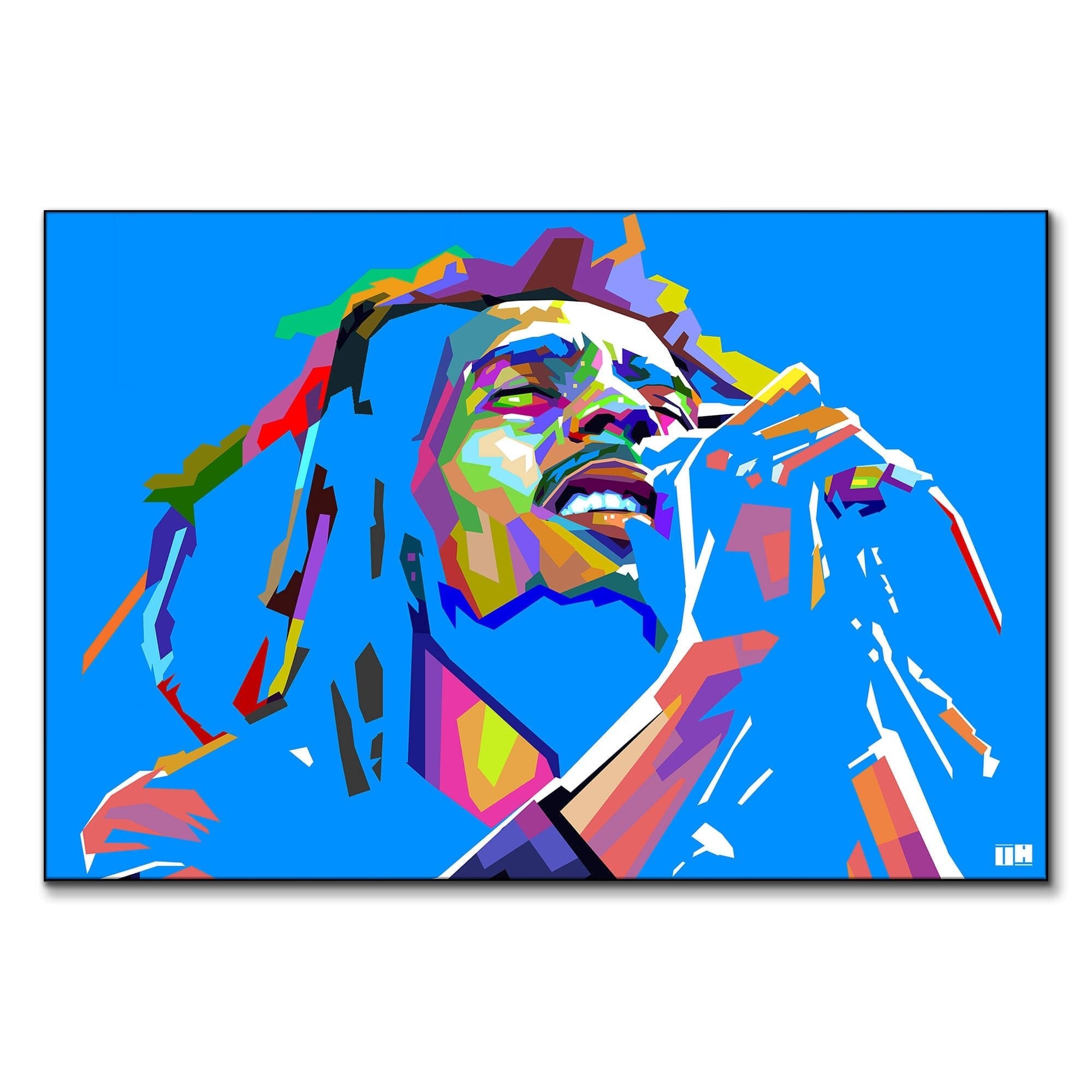 Bob Marley Vibrant Blue Pop Art | BIG Wall Décor