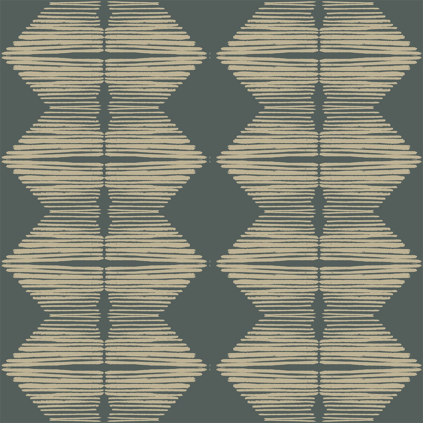 Textured geometric pattern with diamond shapes on a dark green background