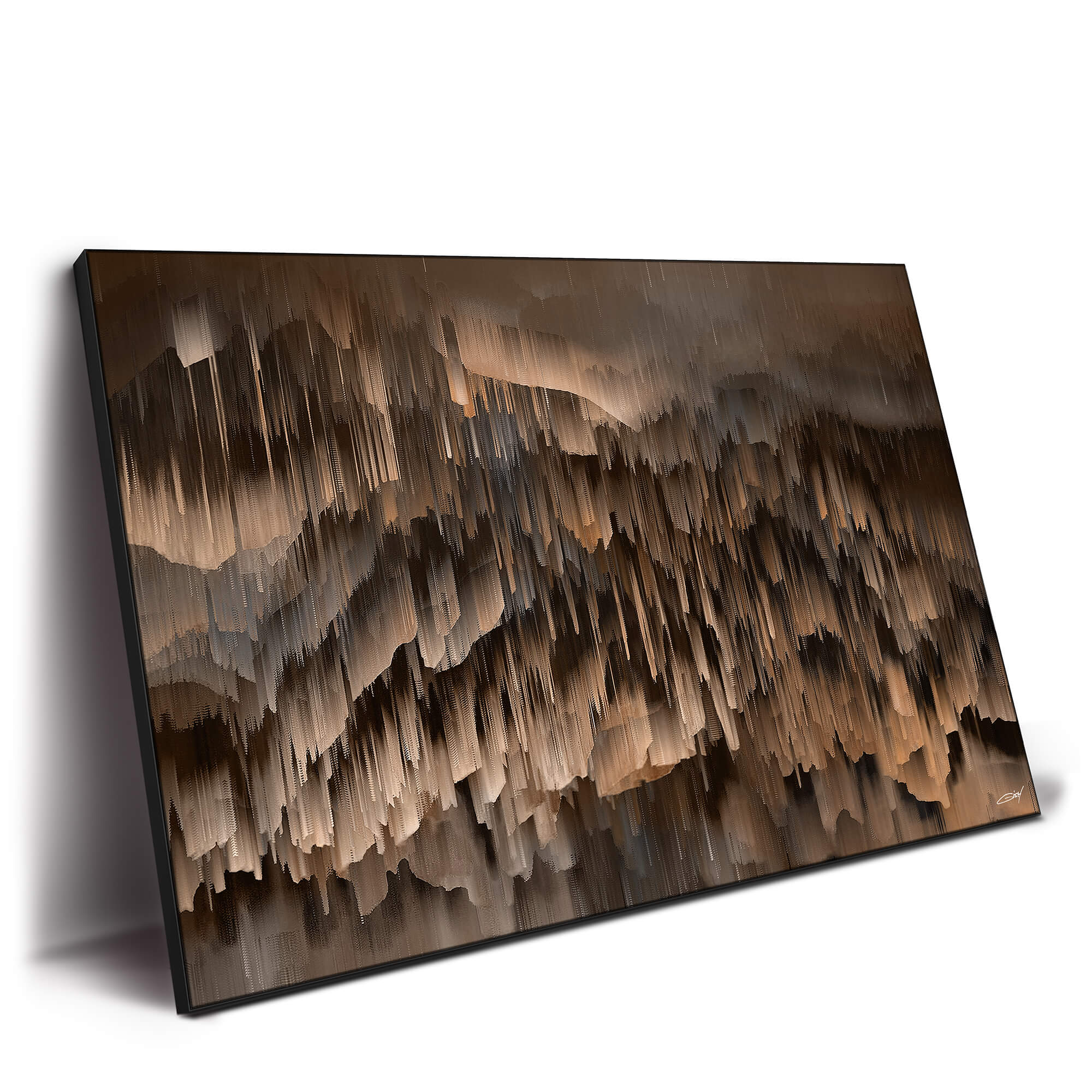 Vibrant Magenta Pixelated Mountains | BIG Wall Décor