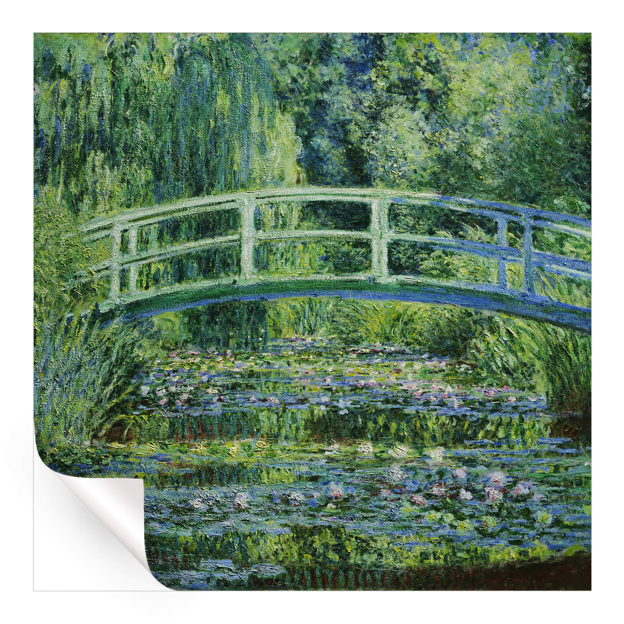 Water Lilies and Japanese Bridge by Monet | BIG Wall Décor