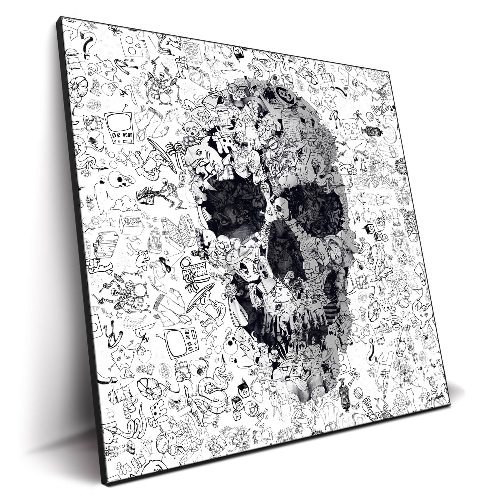 Doodle Skull - Skull Wall Art Print | BIG Wall Décor