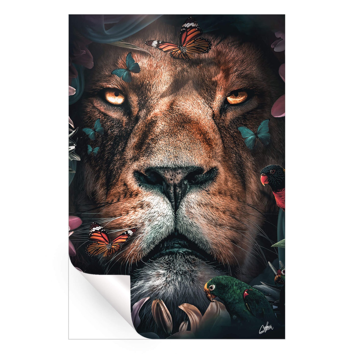 Floral Lion