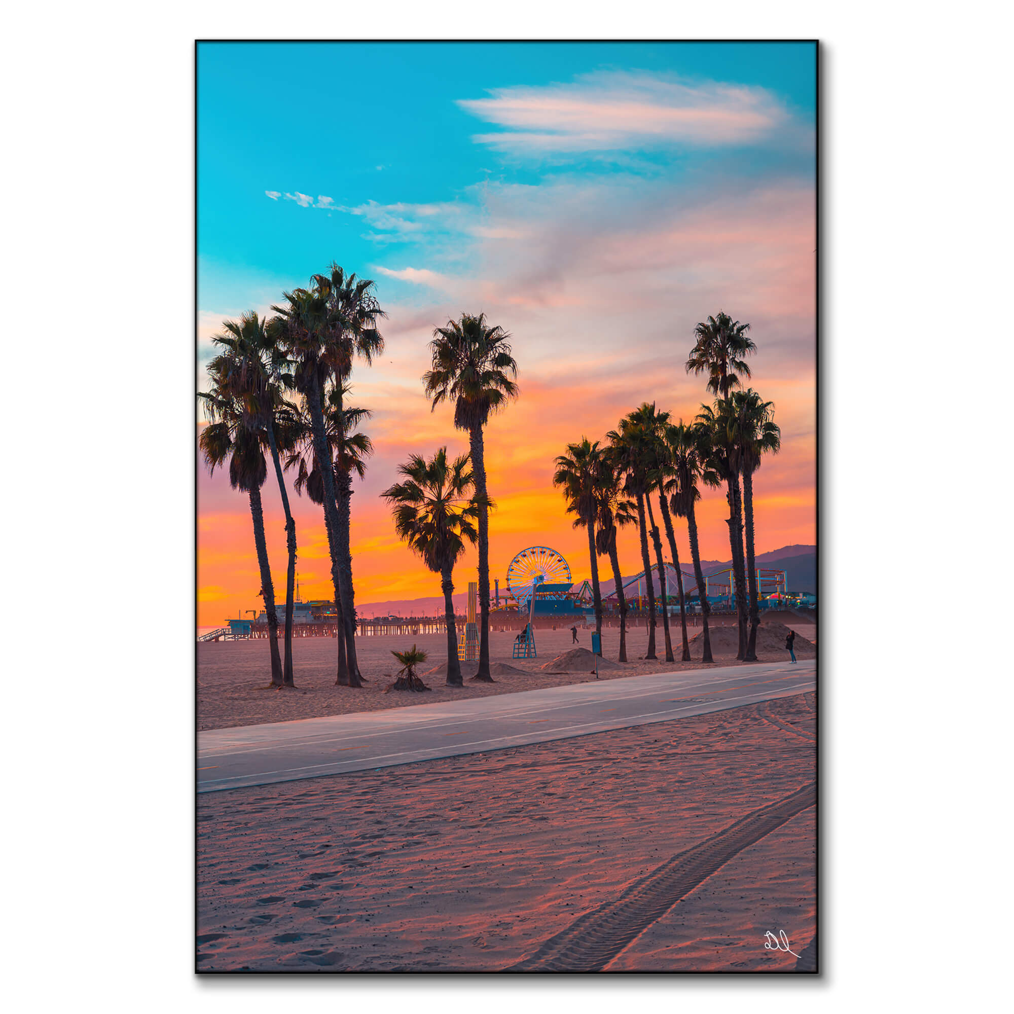 Santa Monica Sunset Wall Art | BIG Wall Décor