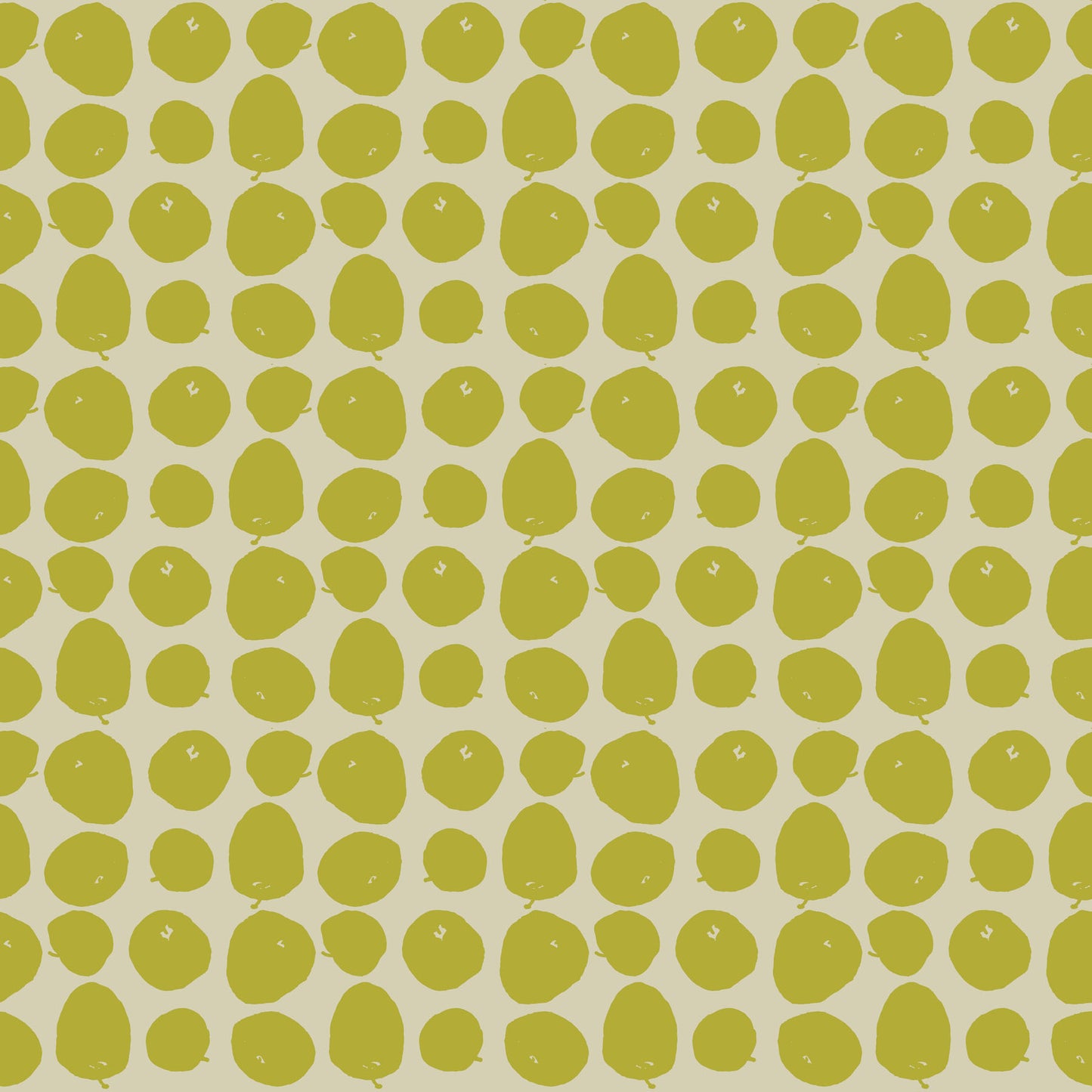 Pattern of lime green dots on a soft green background