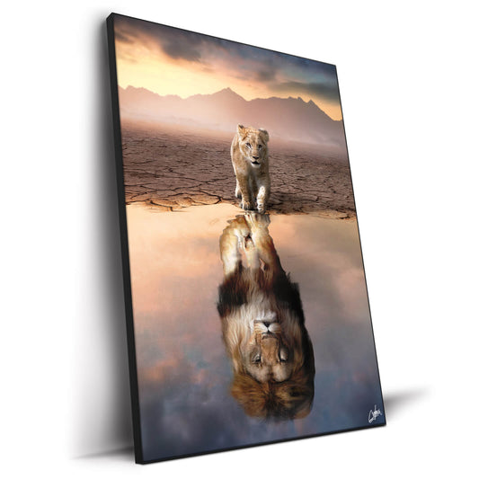 Lion Reflection