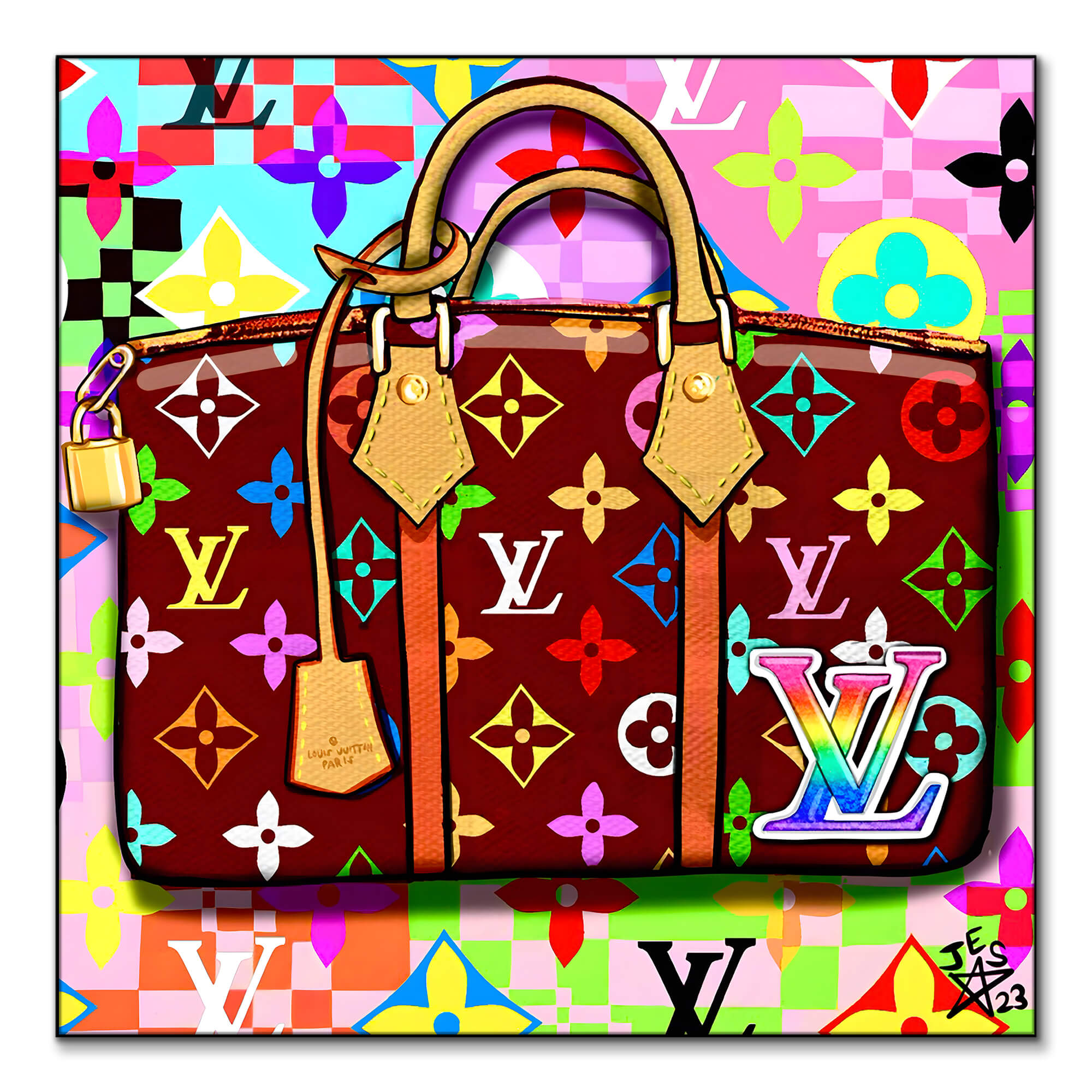 Louis-Vuitton-Bag-Pop-Art-Print | BIG Wall Décor