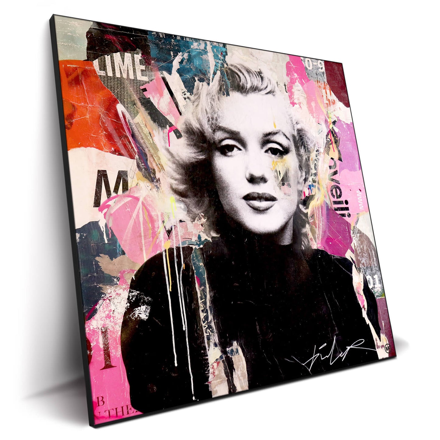 Vibrant Marilyn Monroe Collage Art