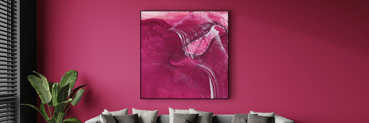 4 Easy Ways to Make Your Living Room More Vibrant with Magenta Art