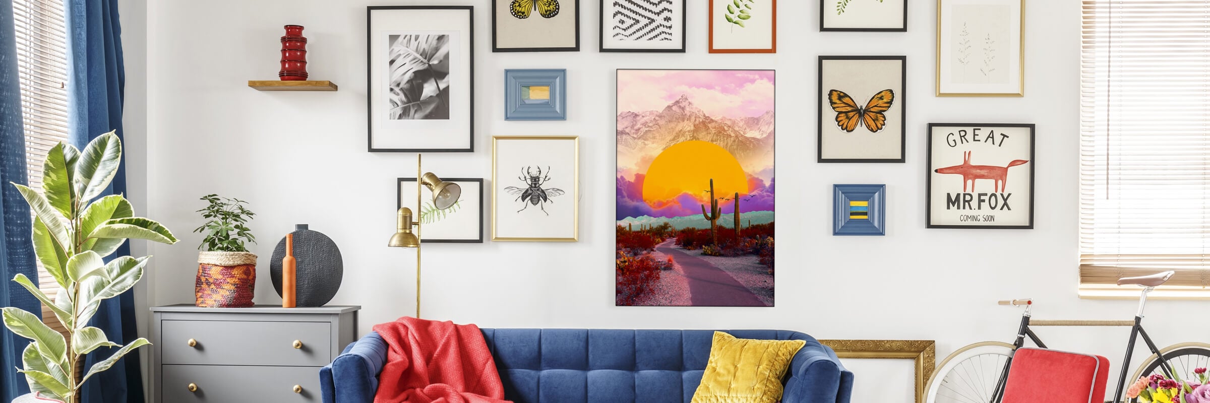 A piece from the Seamless wall art collection hanging on the wall.