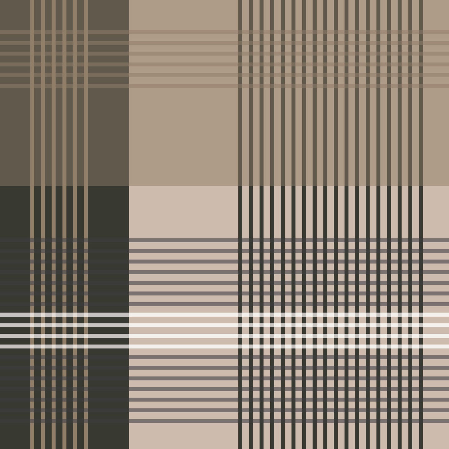Plaid pattern with brown, beige, and forest green colors