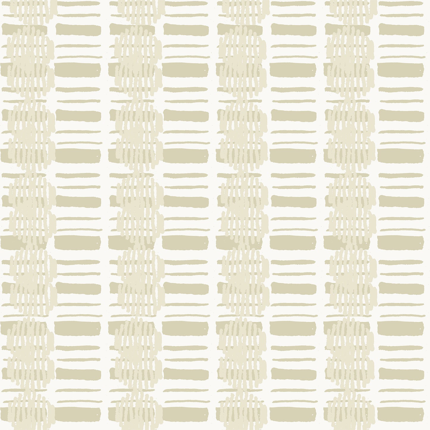 Organic woven wallpaper with geometric design in neutral colors