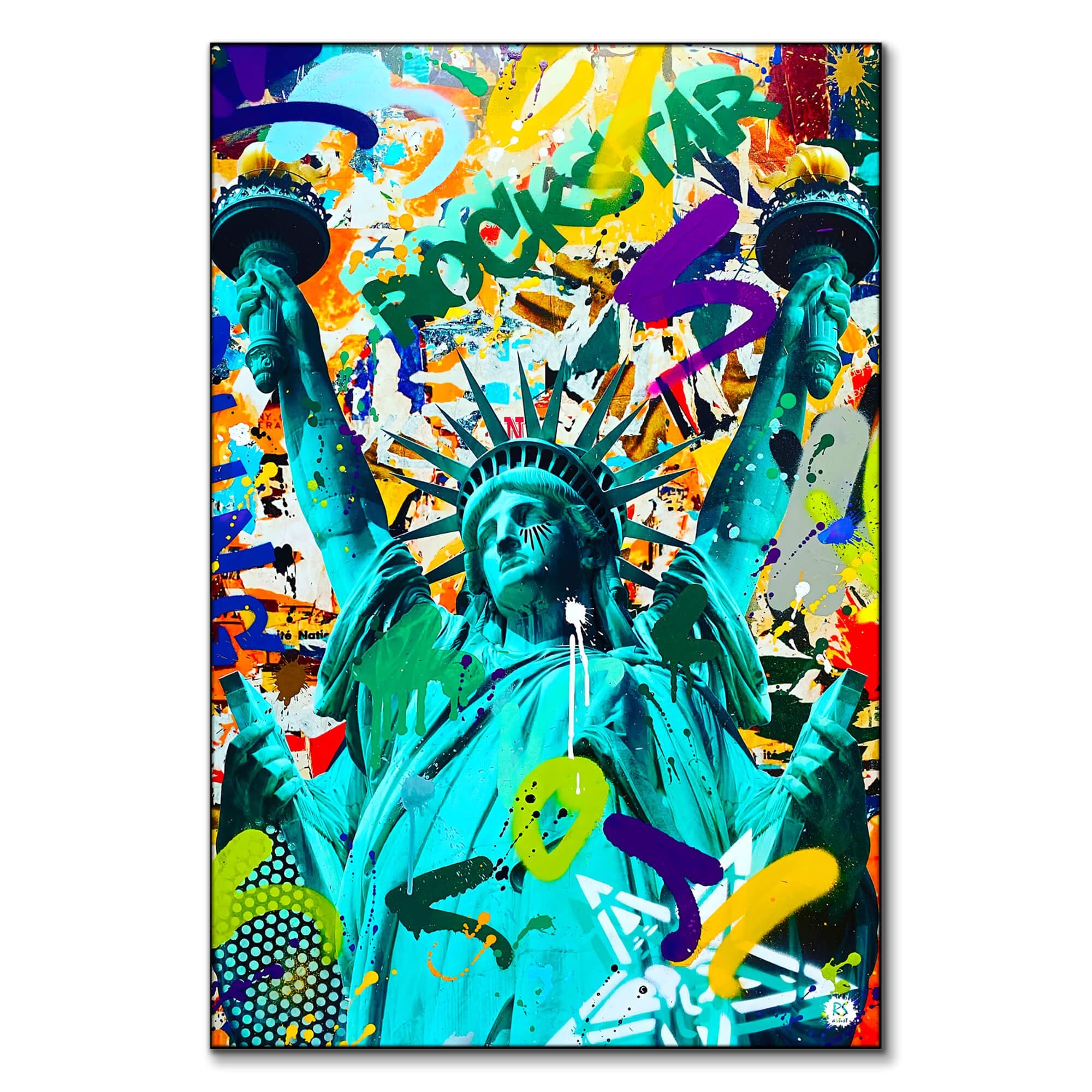 LIBERTY アートタペストリー 約70cm x 100cm Statue of Liberty Wall Art | BIG Wall Décor
