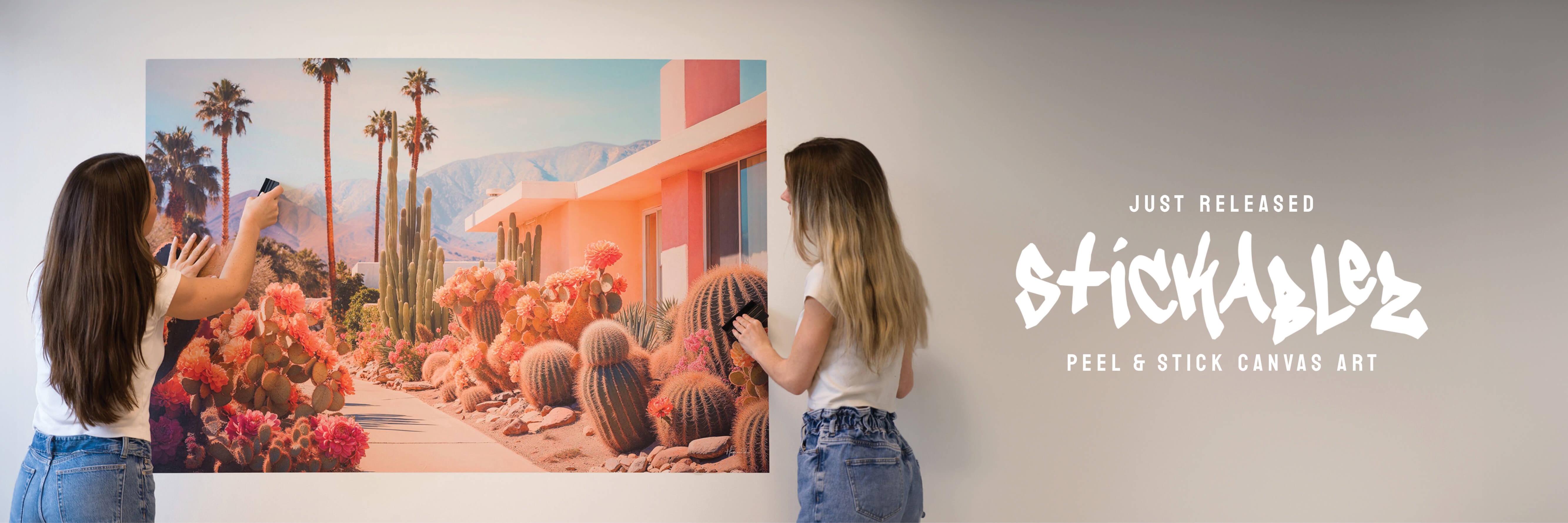 NEW Product Launch "Stickablez" : New Peel-and-Stick Canvas Prints for Easy, Affordable Wall Decorating