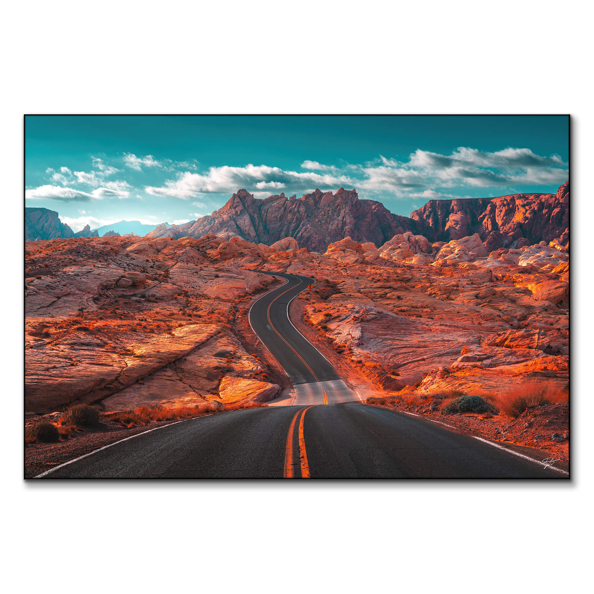 Valley of Fire Mojave Desert Road Photography| BIG Wall Décor