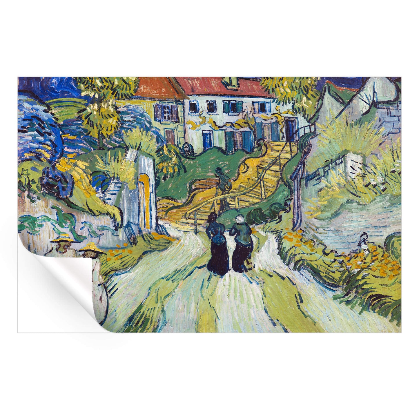 Village Street and Steps in Auvers