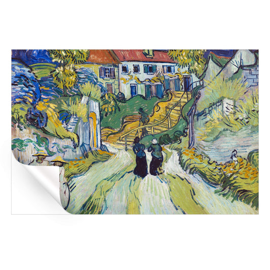 Village Street and Steps in Auvers