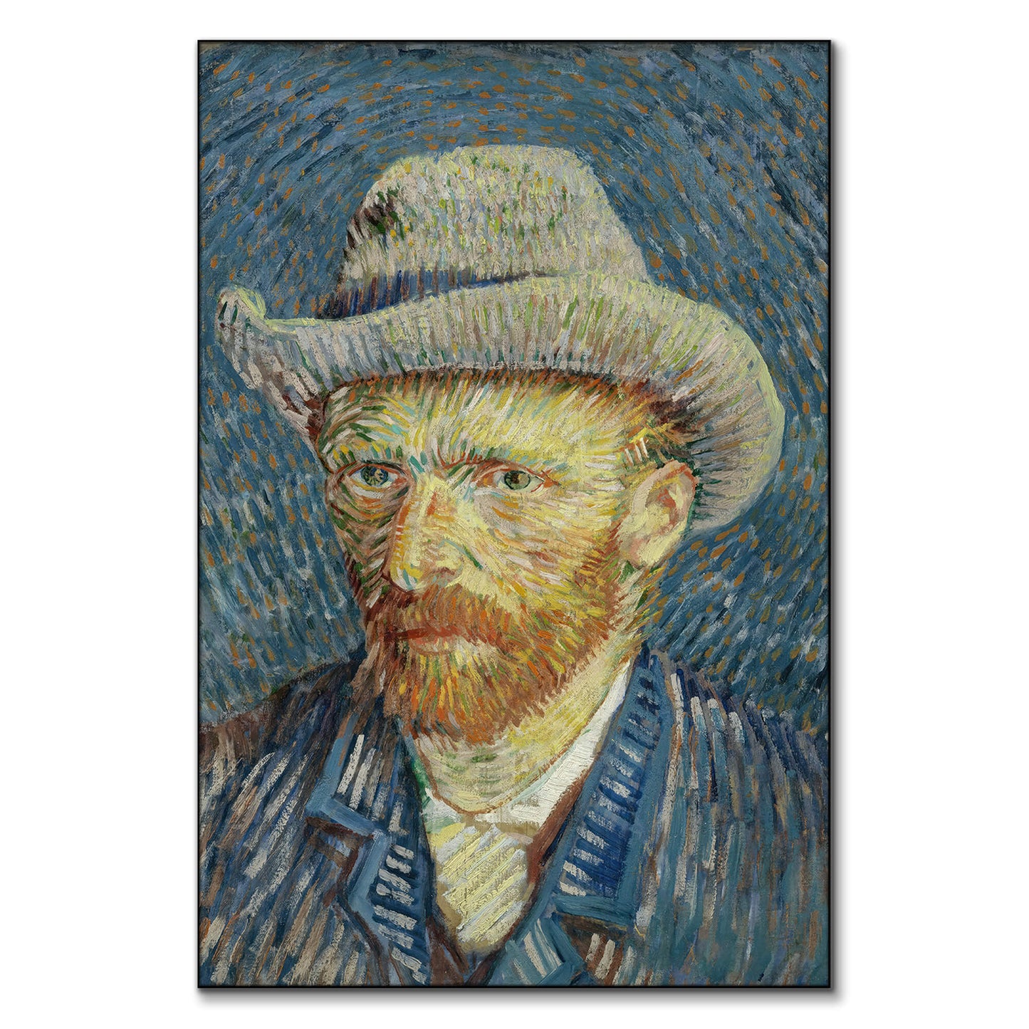 Self Portrait with Grey Felt Hat